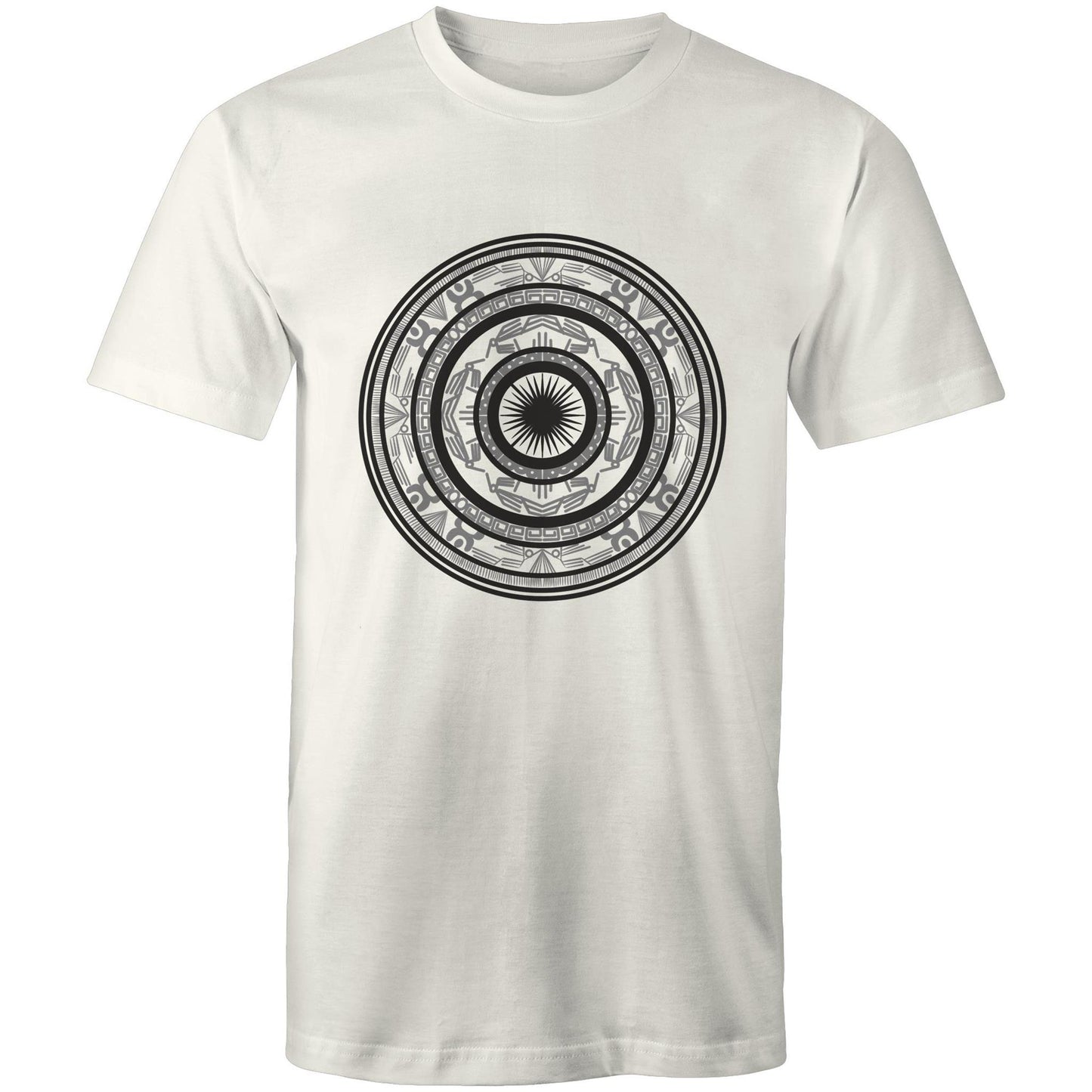 Men's Earthfolk T shirt - Totem Drum - The Crescent Moon