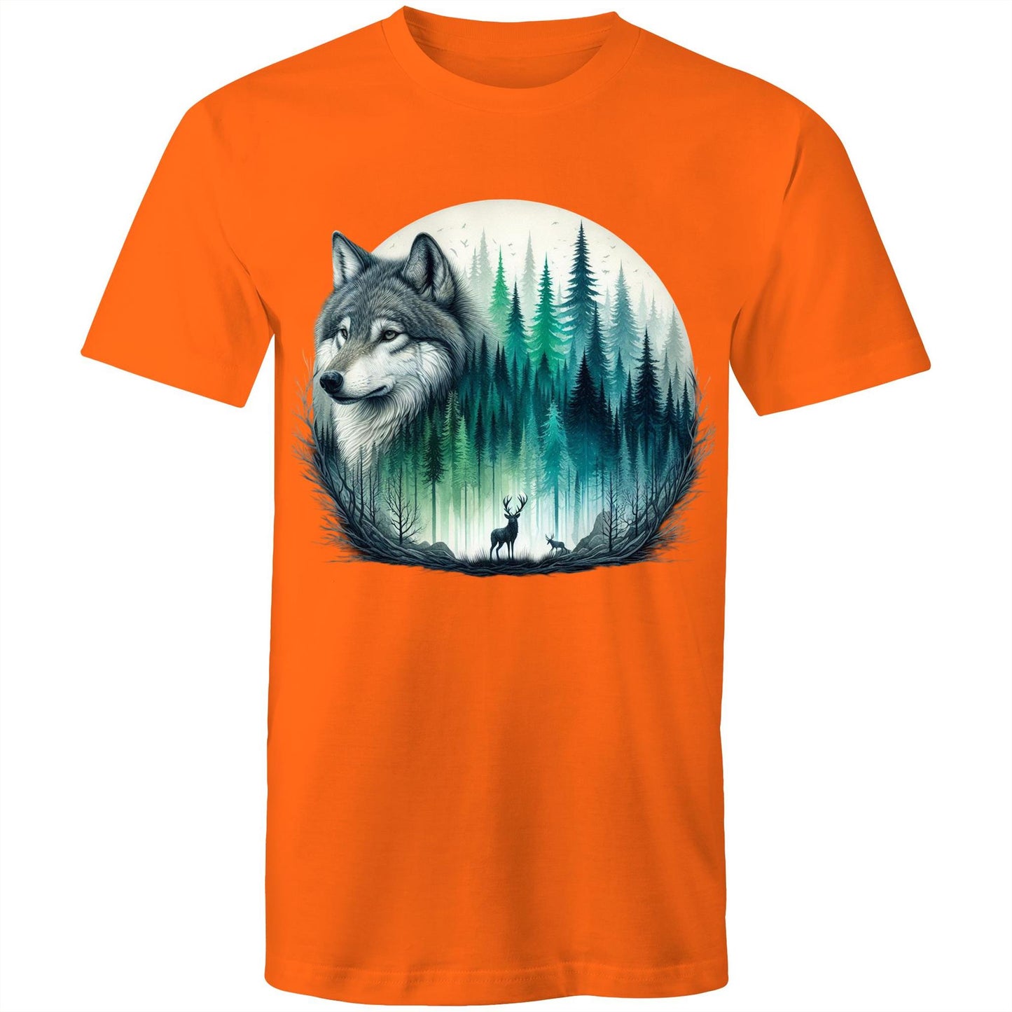 Men's Earthfolk T shirt - Wolf Landscape