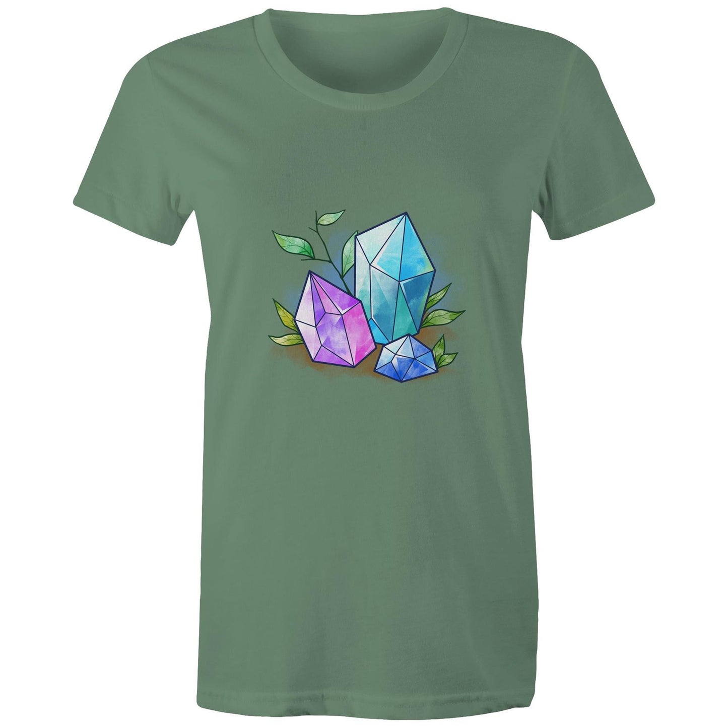 Women's Earthfolk T shirt - Water Crystals