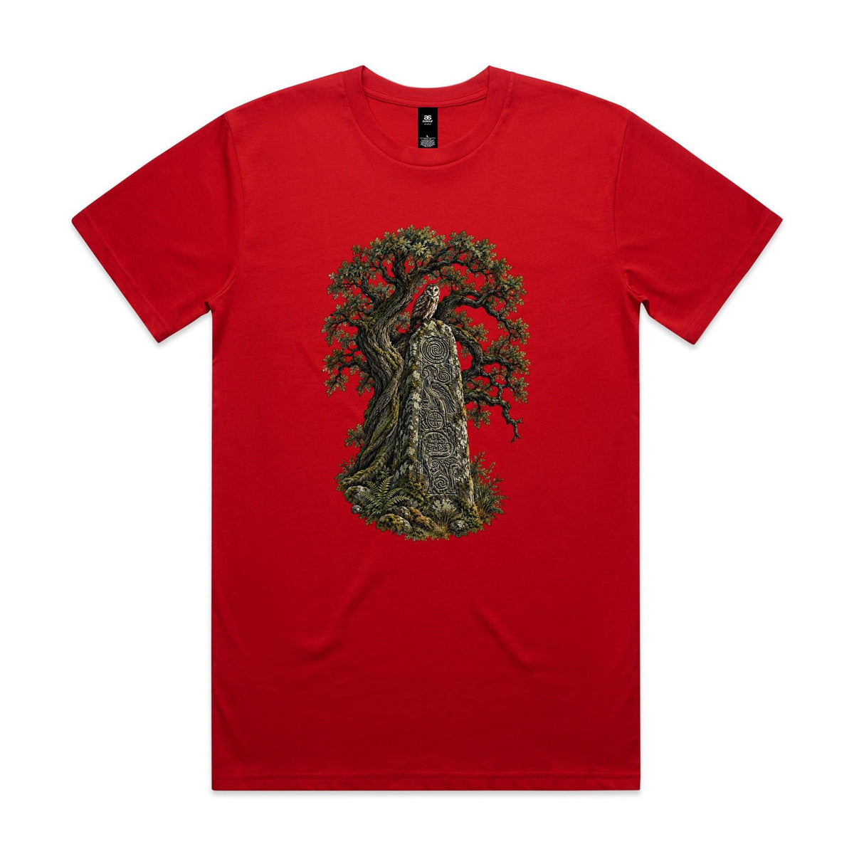 Men's Standing Stone Owl T-shirt - Earthfolk Nature T-shirts