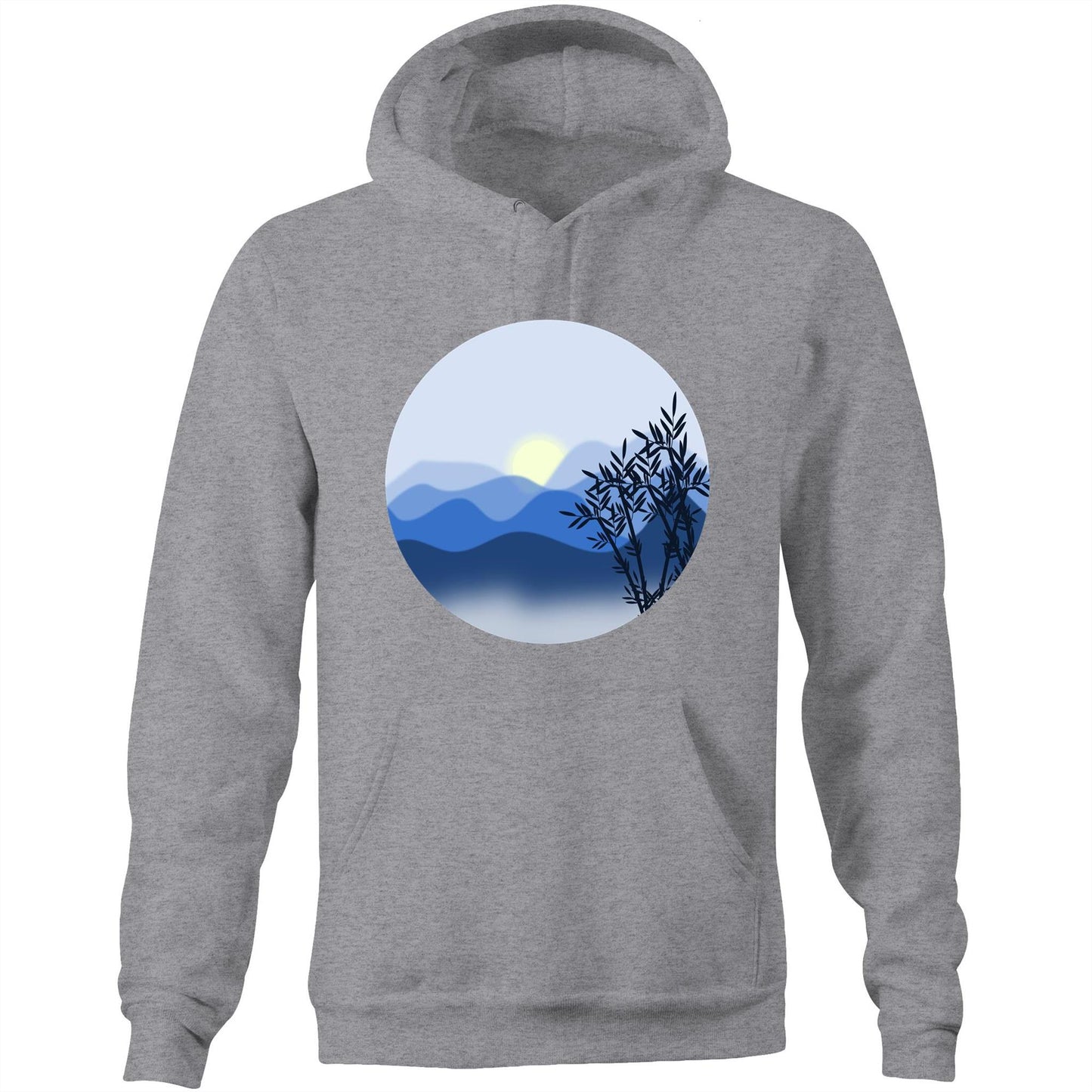 Unisex Earthfolk Hoodie - The Blue Mountains - The Crescent Moon