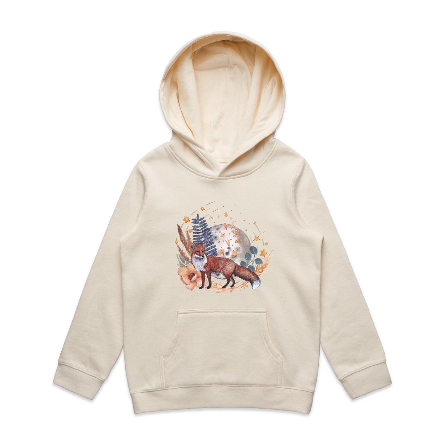Kid's Earthfolk Hoodie - Water Fox