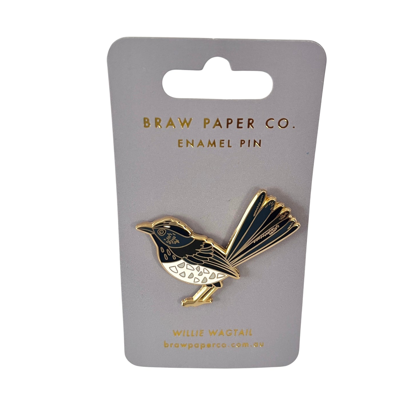 Willy Wagtail Enamel Pin