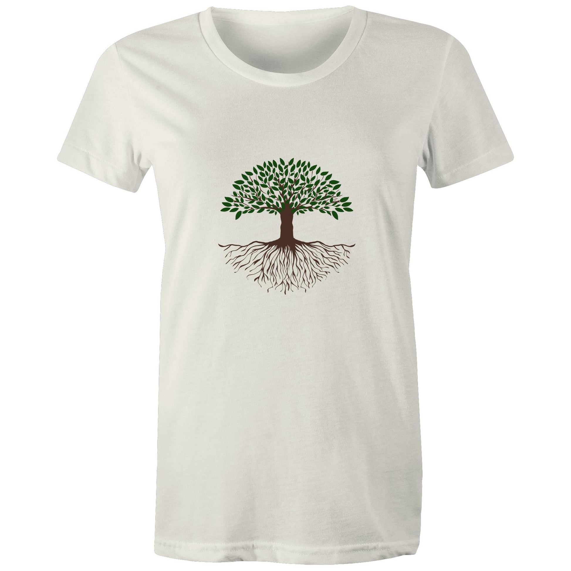 Women's Organic Earthfolk T shirt - Tree of Life - The Crescent Moon
