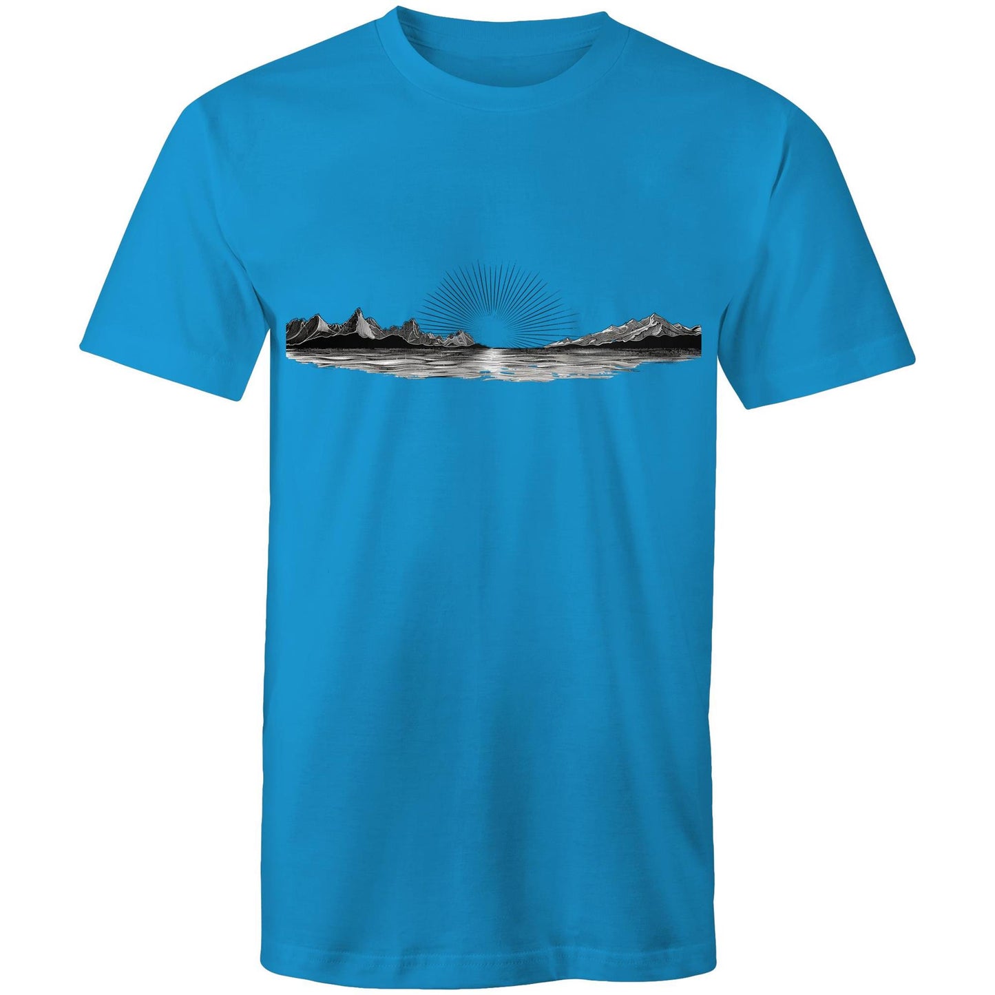 Men's Sunrise Graphic T-Shirt | Dawn Nature Print Tee