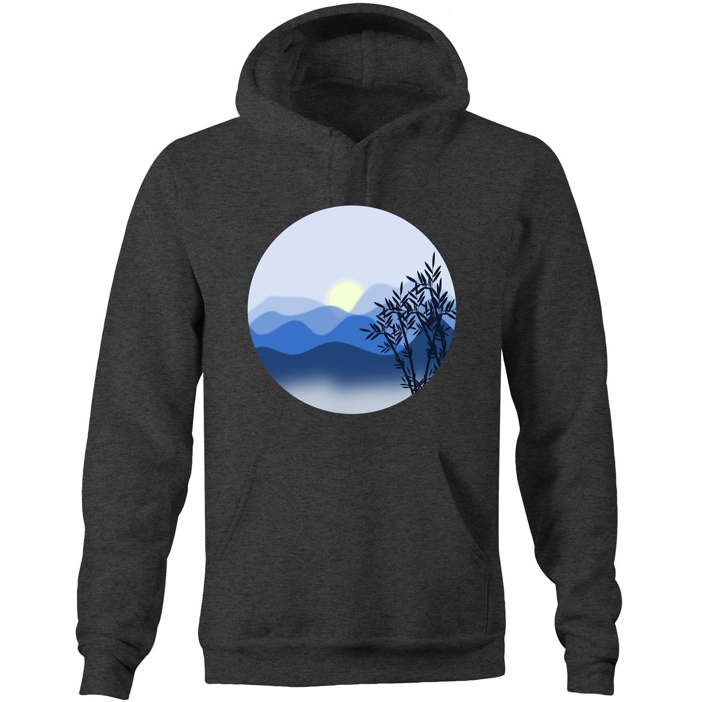 Unisex Earthfolk Hoodie - The Blue Mountains - The Crescent Moon