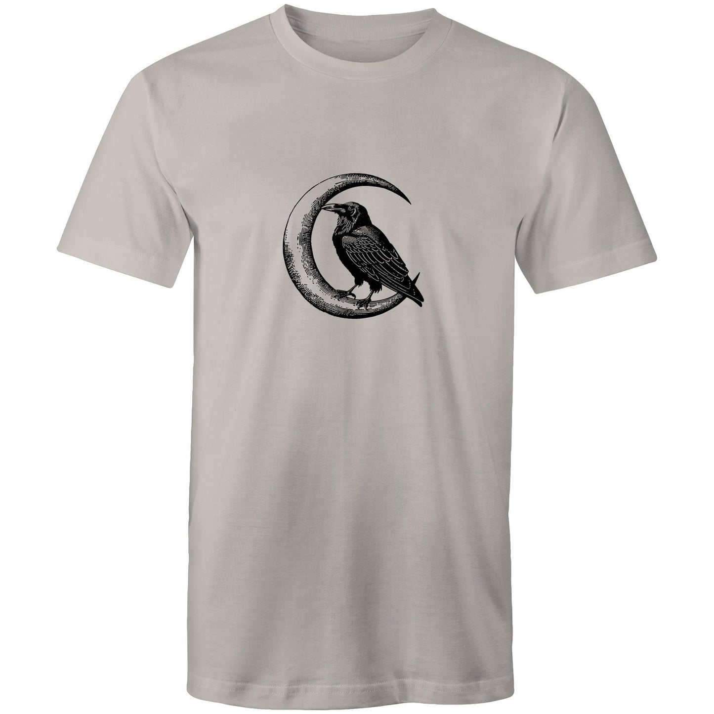 Men's Crow T-Shirt | Moon & Bird Graphic Tee