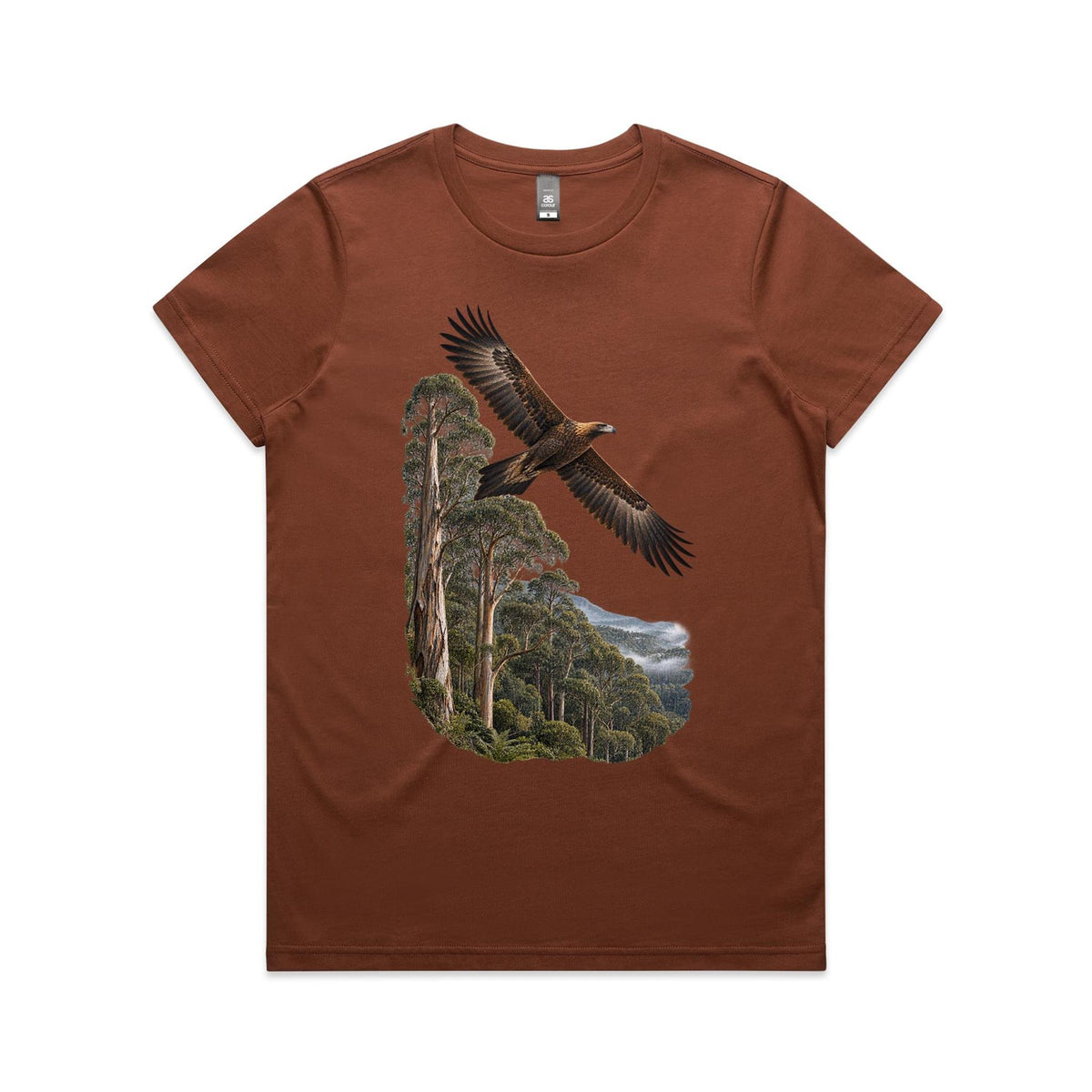 Women's Wedge Tail Eagle Graphic Printed T-shirt