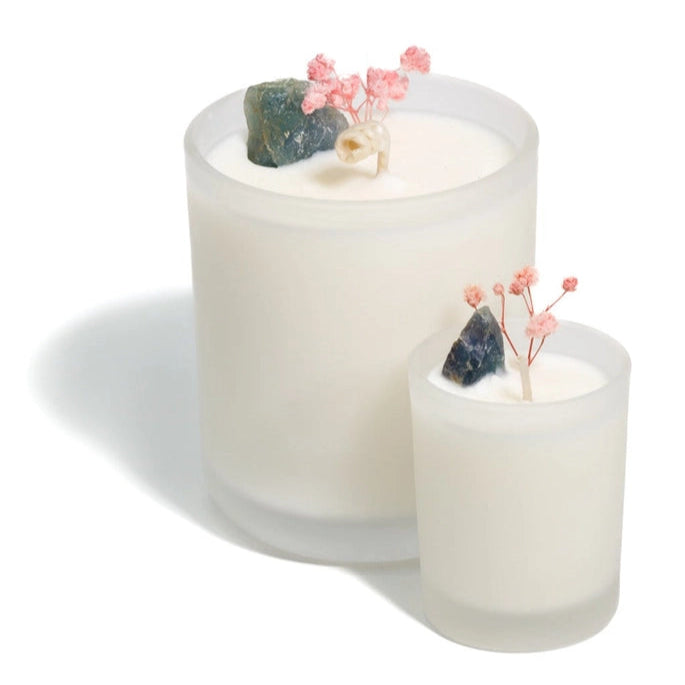 Tree Agate Crystal Candle - Positive Vibes