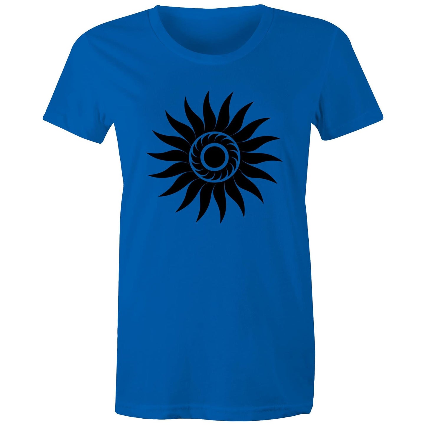 Women's Earthfolk T shirt - Spiral Sun