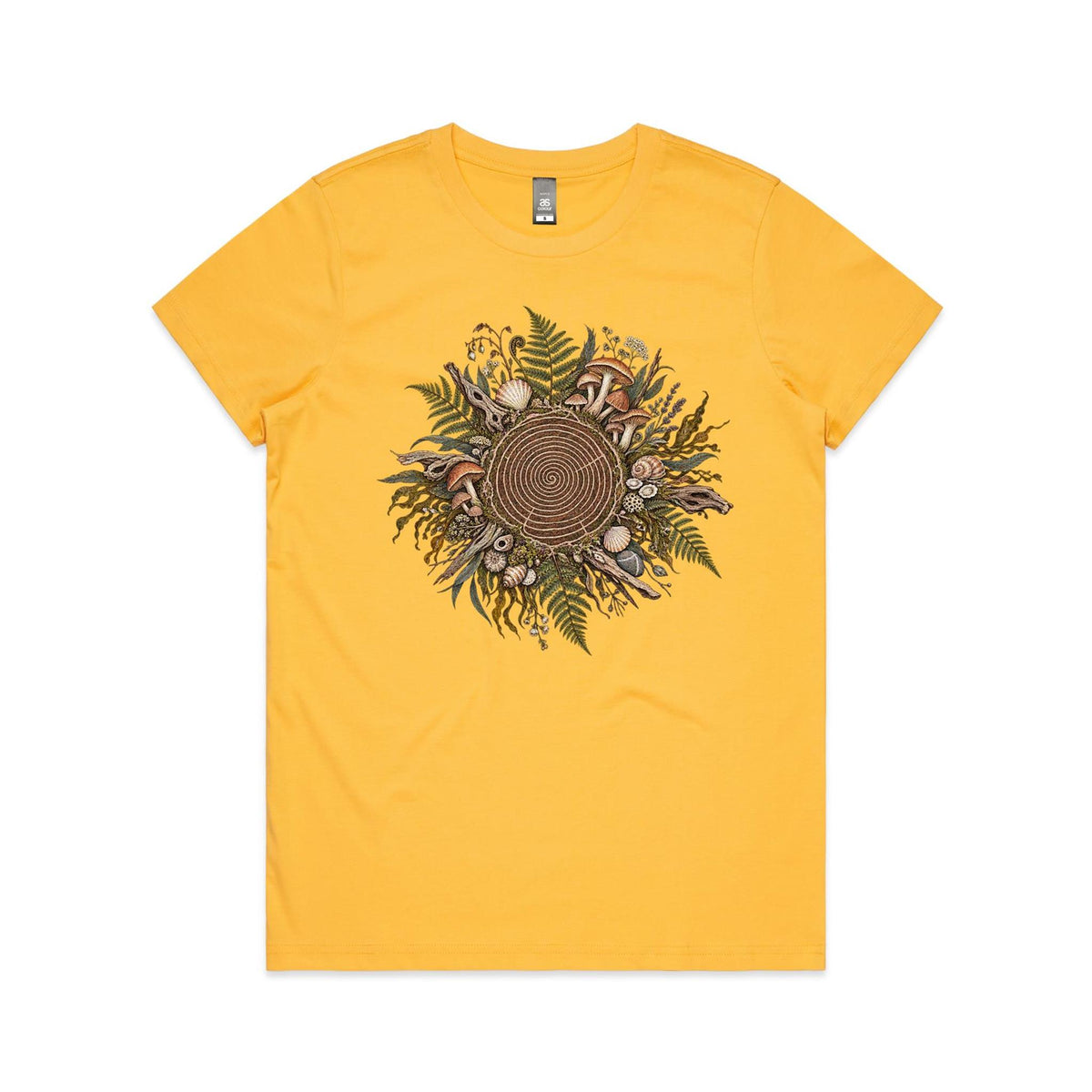 Women's Living Spiral Graphic T-Shirt | Earthfolk Nature T-shirts