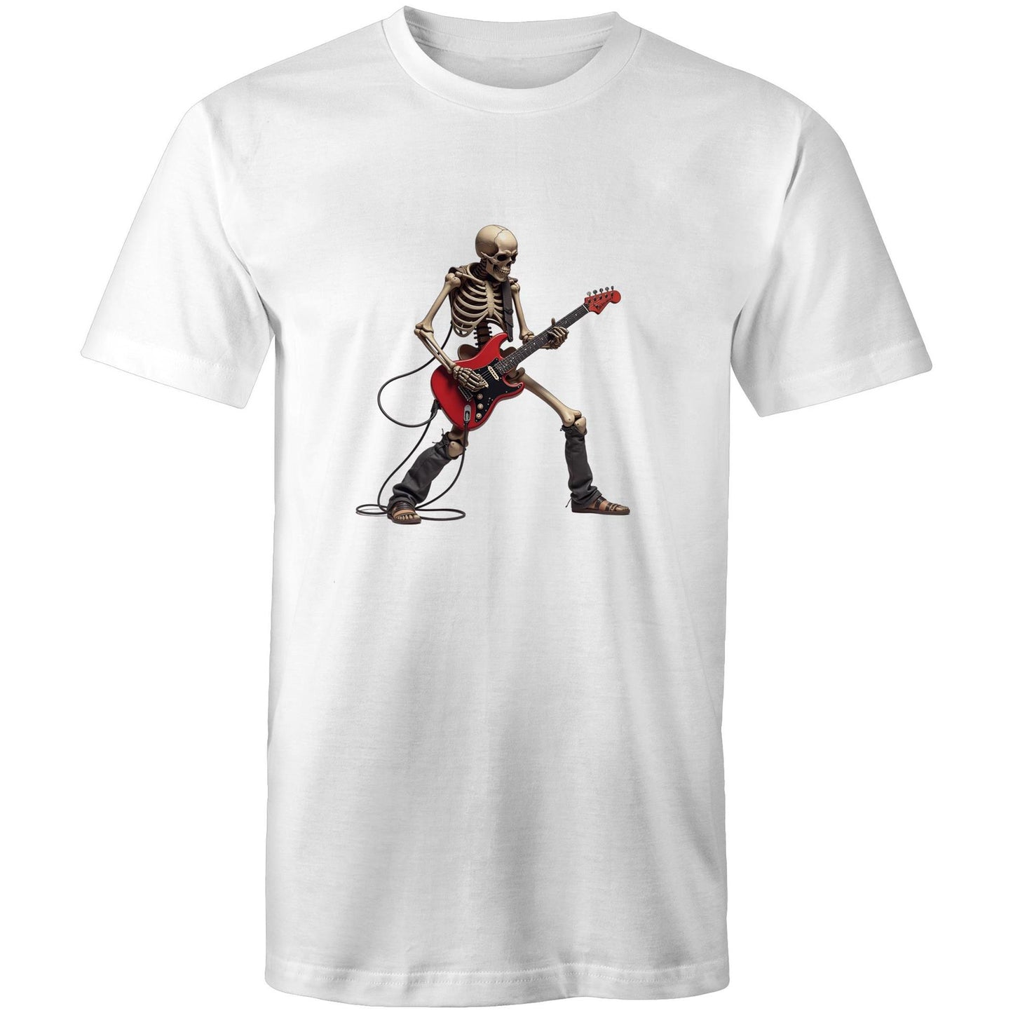 Men's Skeleton Guitar T-Shirt | Rock Graphic Tee