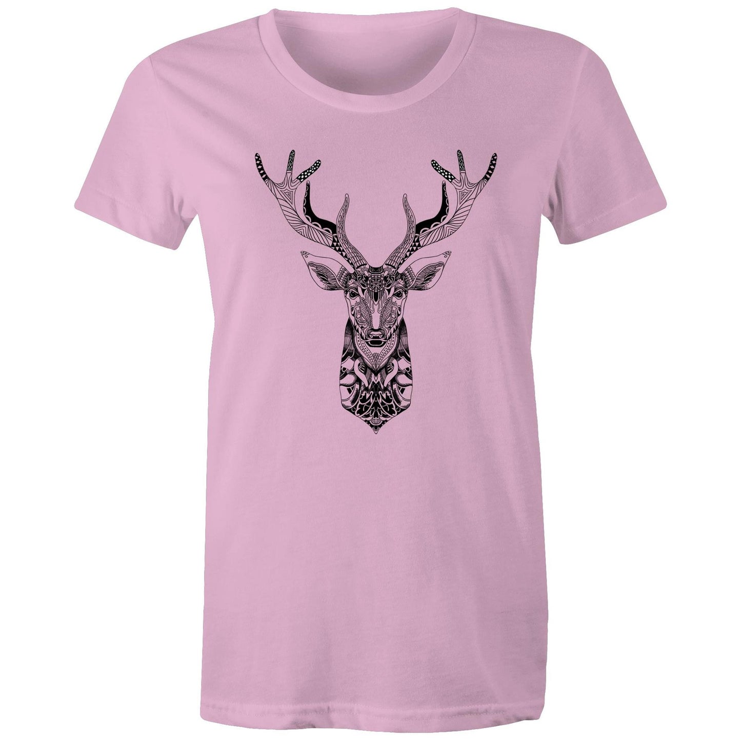 Women's Earthfolk Printed T shirt - Totem Deer