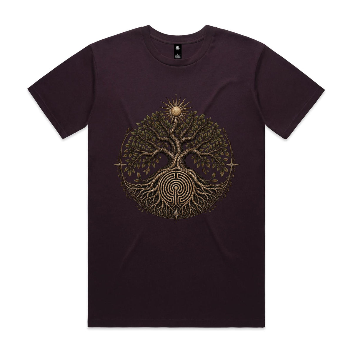 Men's Tree of Life Labyrinth Graphic T-Shirt | Earthfolk