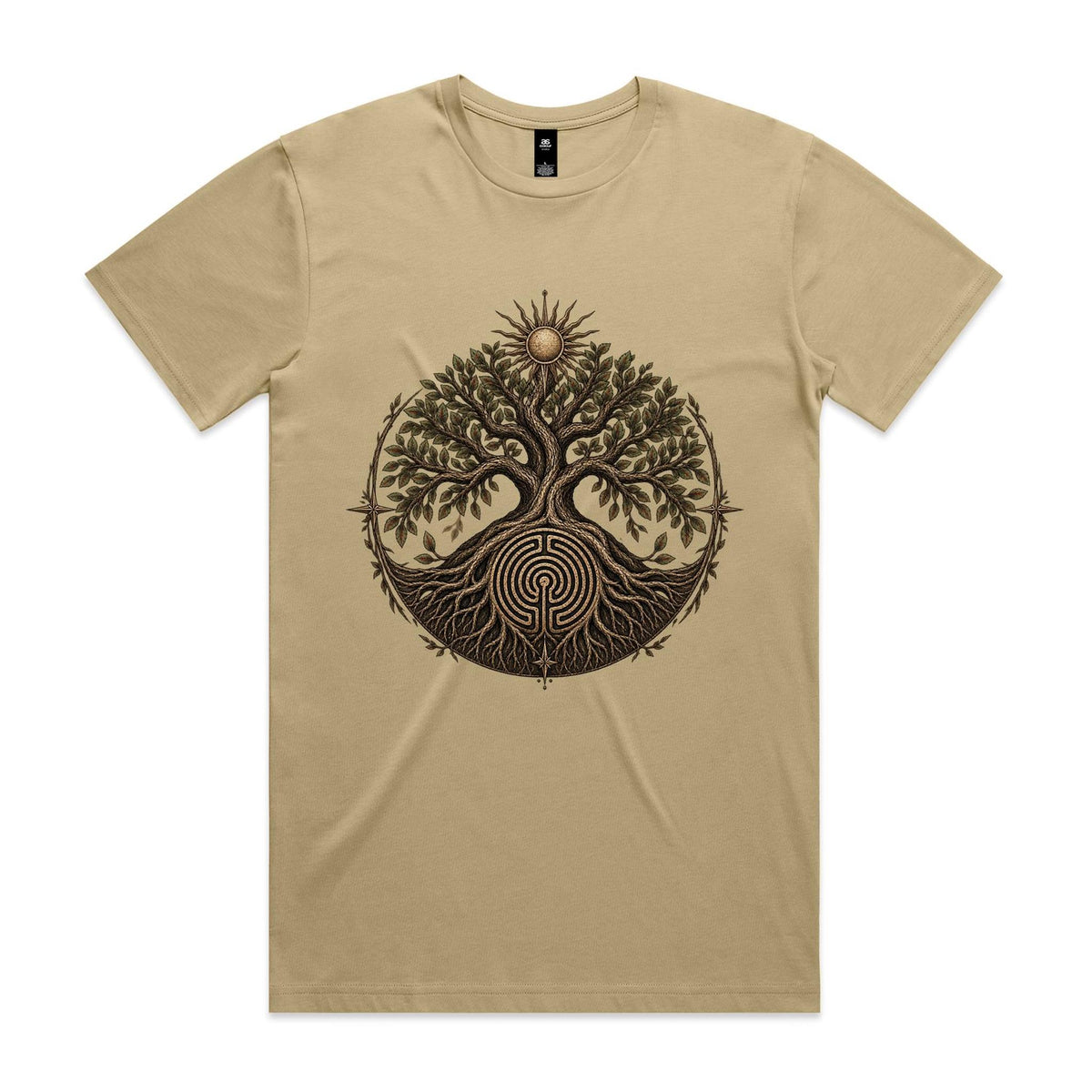 Men's Tree of Life Labyrinth Graphic T-Shirt | Earthfolk