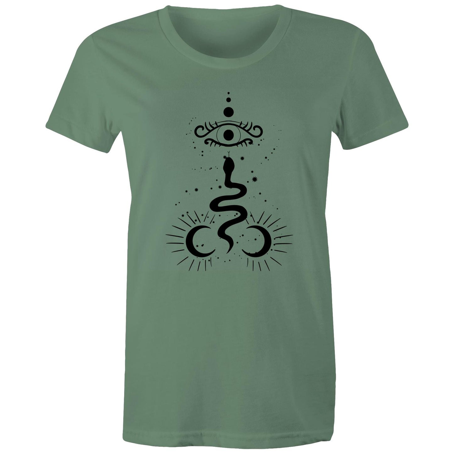 Women's Earthfolk T shirt - Mystery Serpent