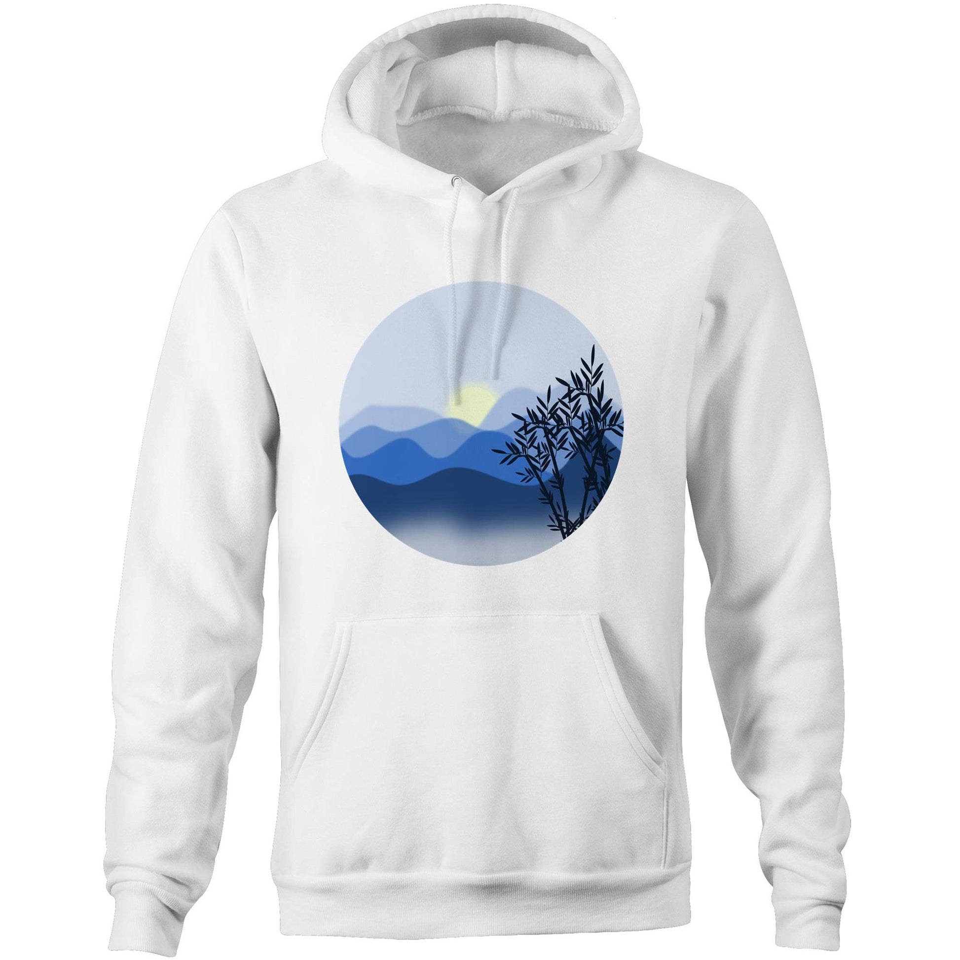 Unisex Earthfolk Hoodie - The Blue Mountains - The Crescent Moon