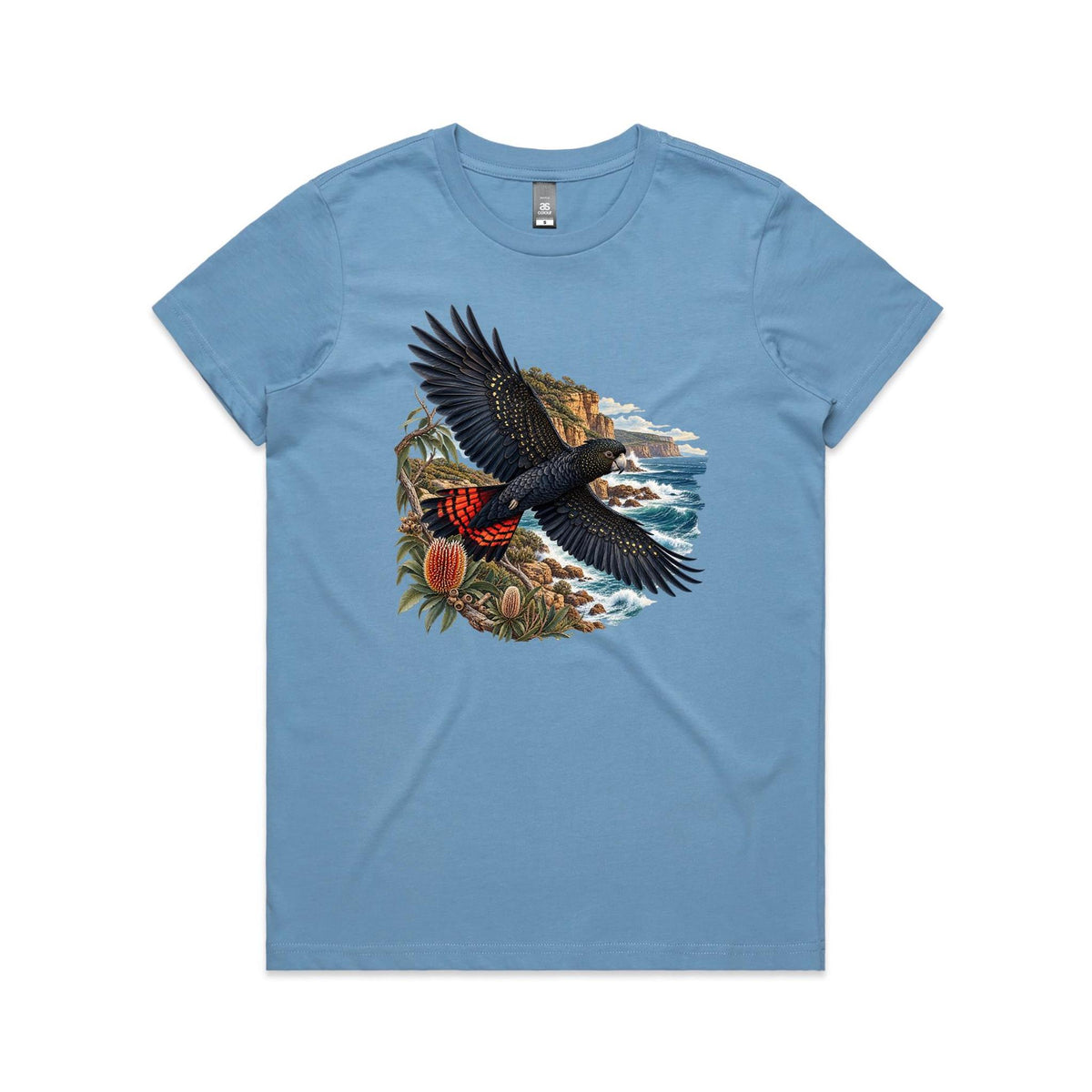 Red-Tailed Black Cockatoo Women's T-Shirt – Australian Wildlife Graphic Tee