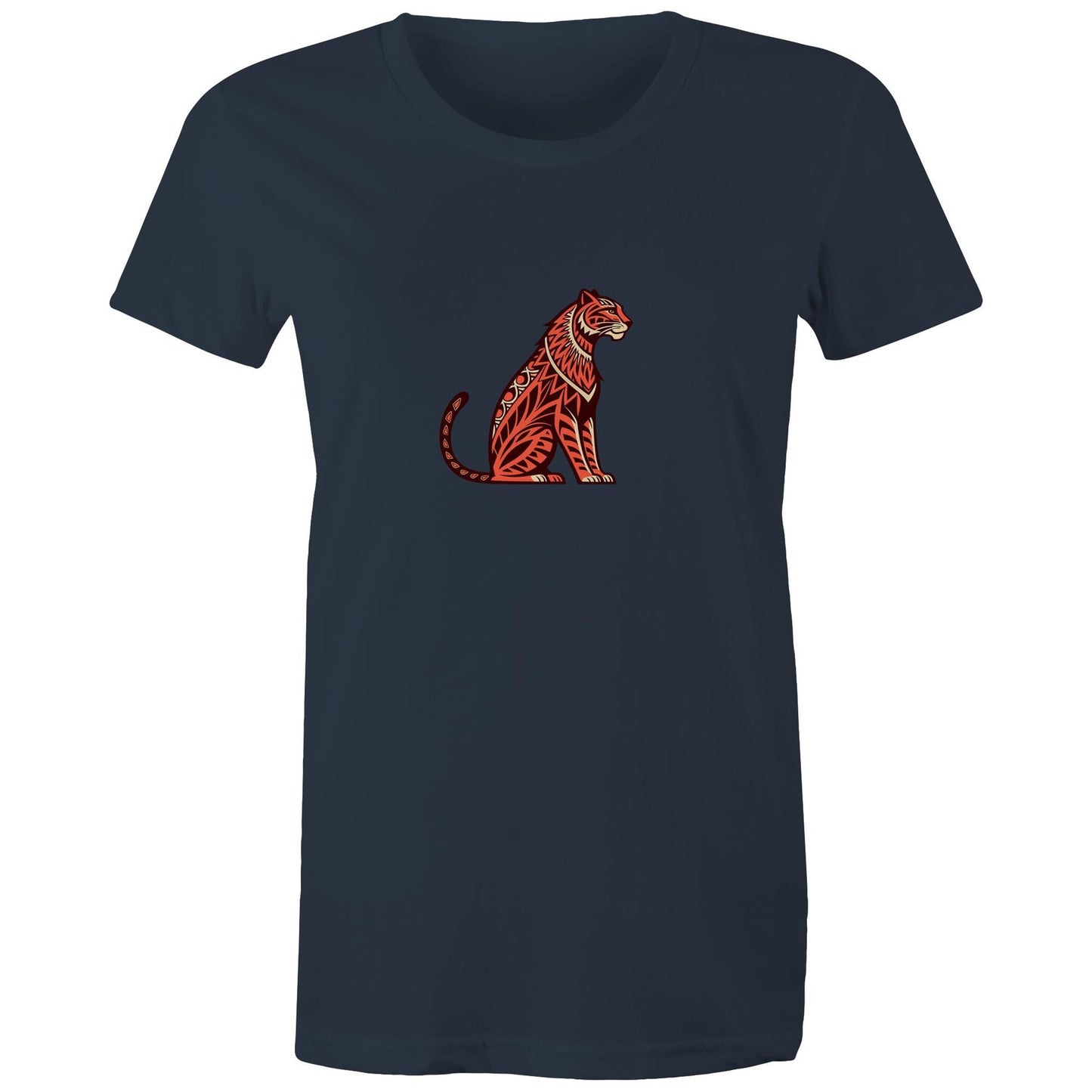 Women's Earthfolk Printed T shirt - Tribal Tiger