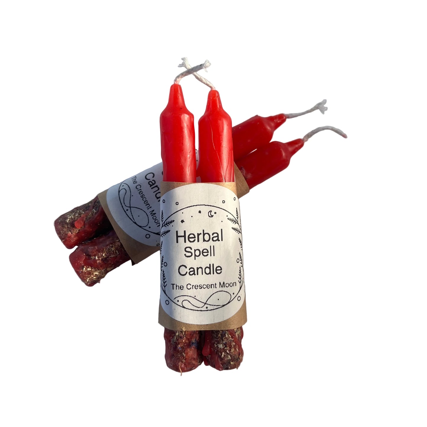 herbal spell candles red