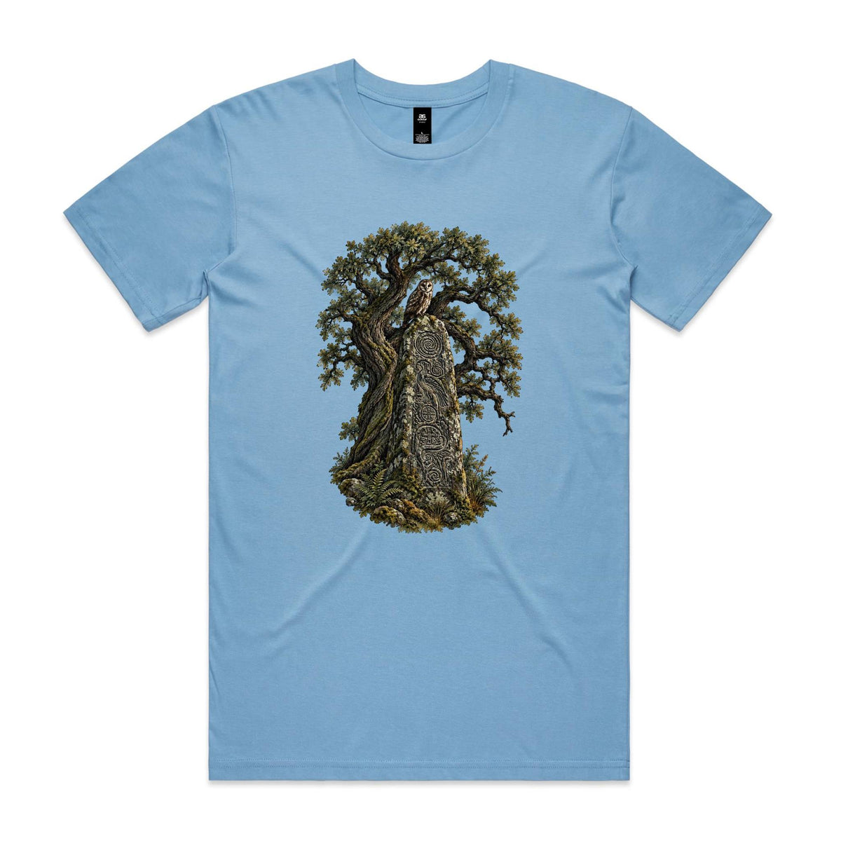 Men's Standing Stone Owl T-shirt - Earthfolk Nature T-shirts