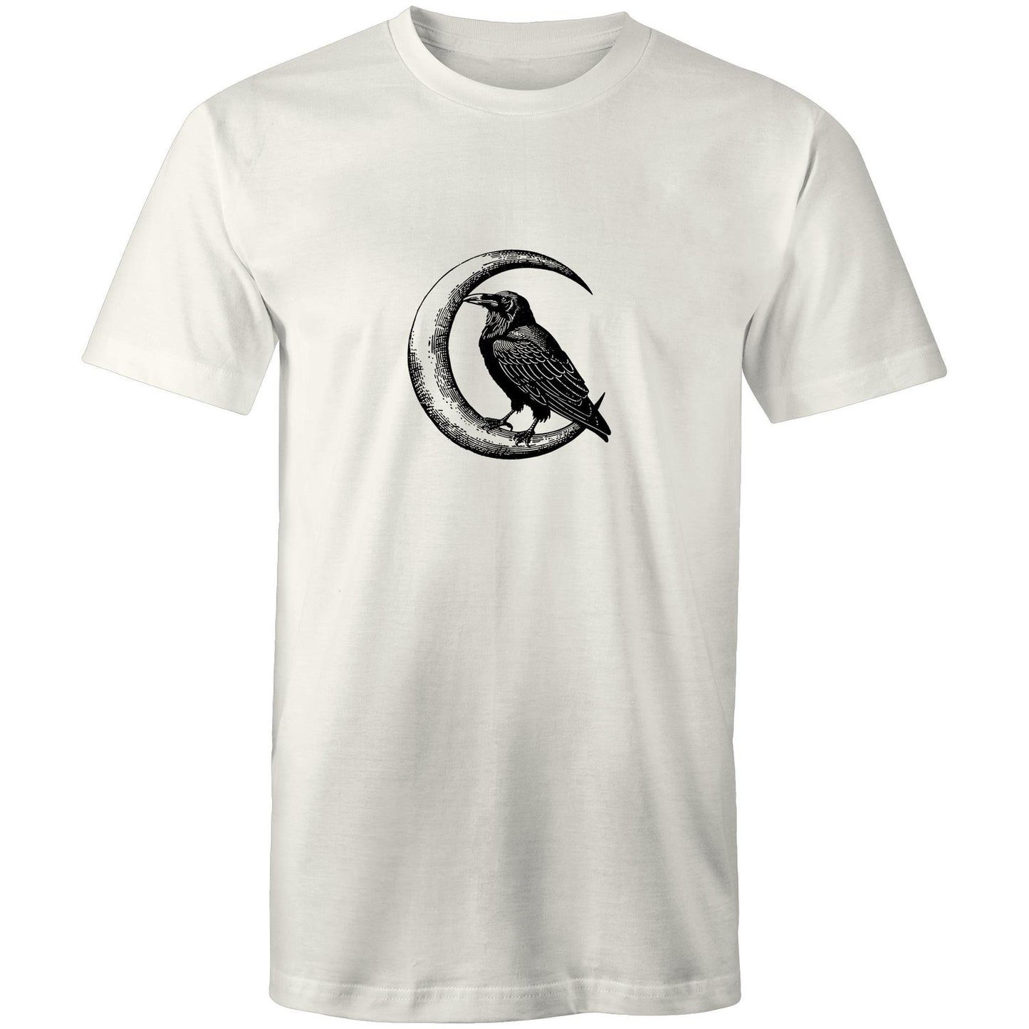 Men's Crow T-Shirt | Moon & Bird Graphic Tee