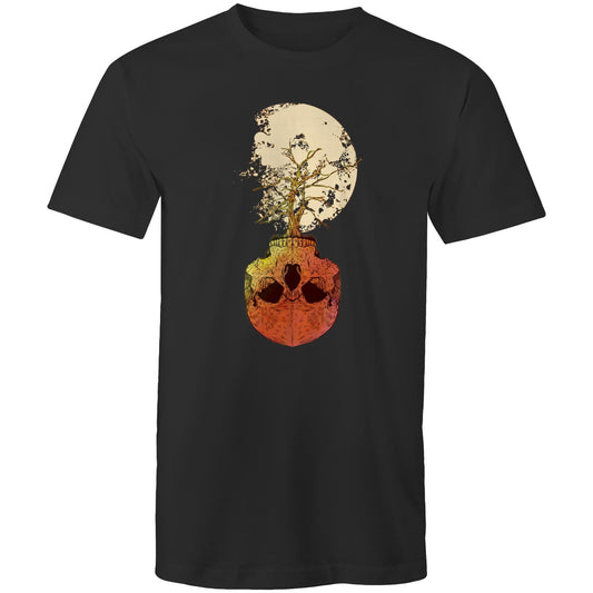 Mens Earthfolk Printed Tshirt - Skull tree - The Crescent Moon