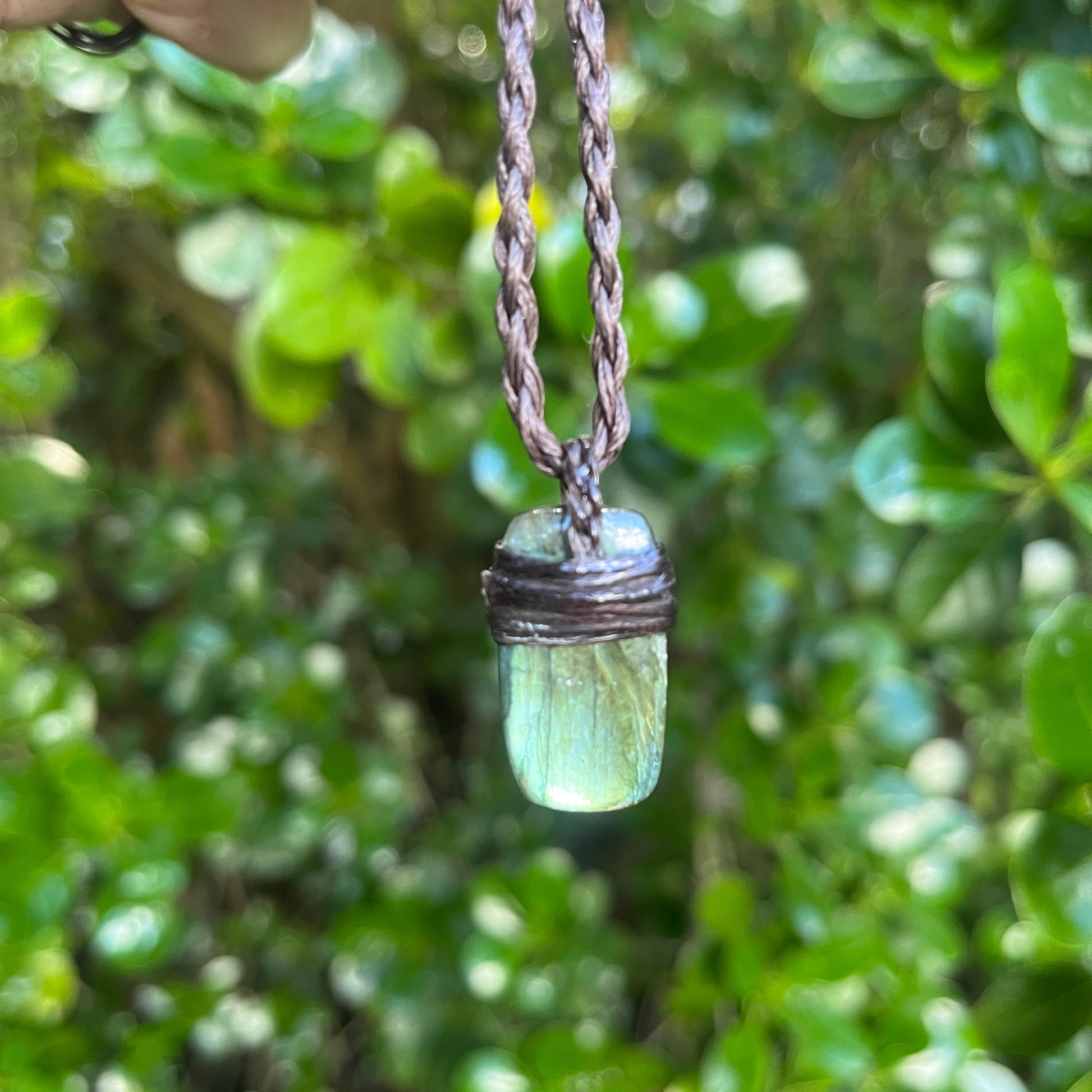 Tribe Talisman macrame Necklace - Labradorite