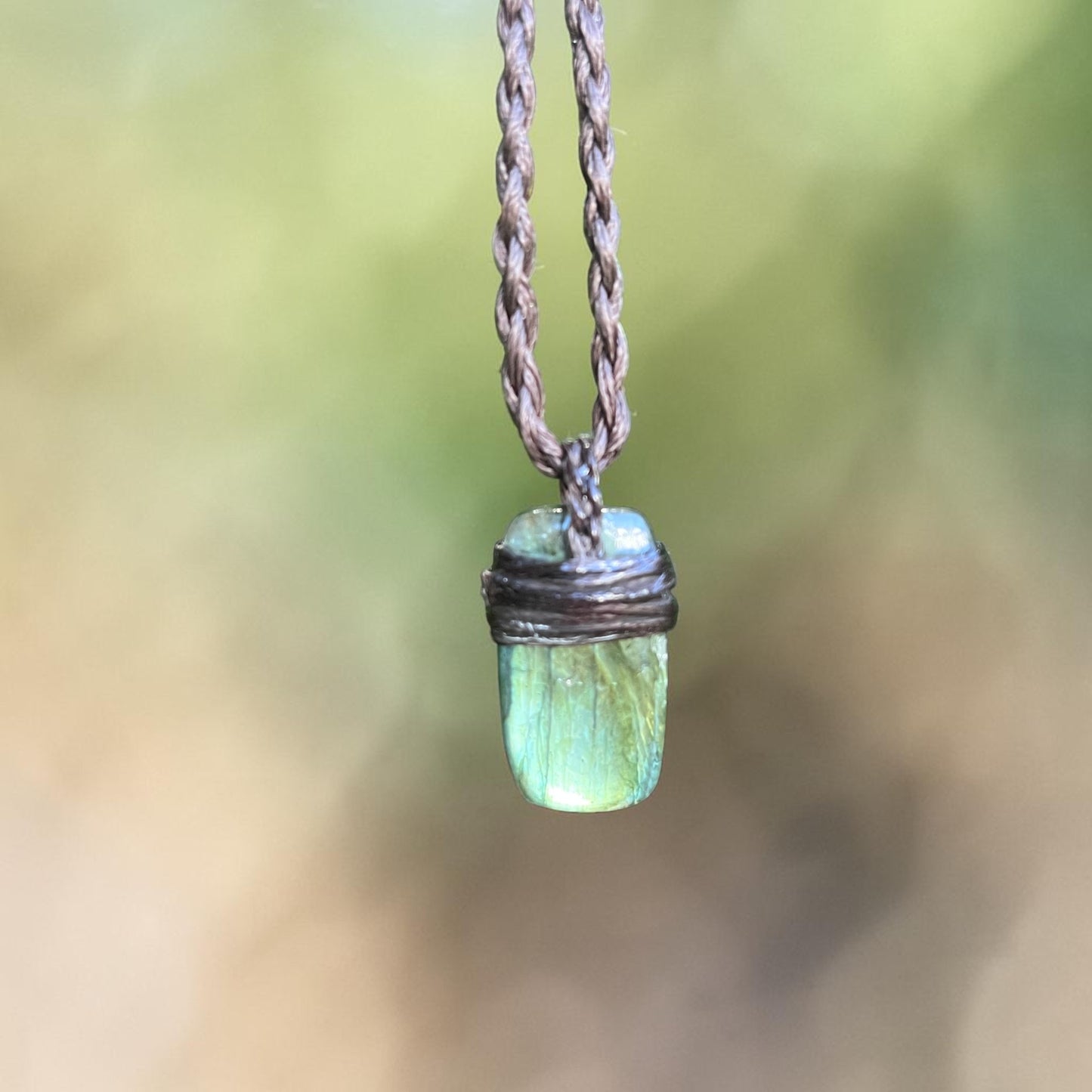Tribe Talisman macrame Necklace - Labradorite