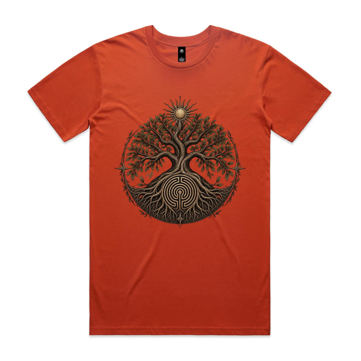 Men's Tree of Life Labyrinth Graphic T-Shirt | Earthfolk
