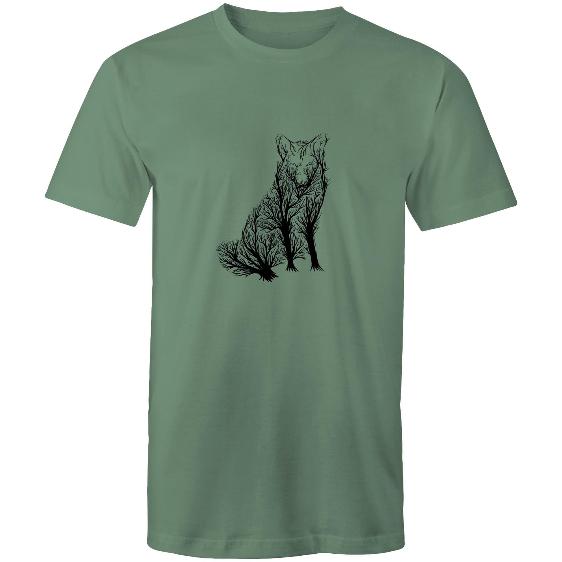Men's Earthfolk T shirt -Graphic Fox T-shirt