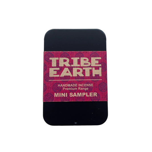 Tribe Earth incense mini sampler packaging on a white background