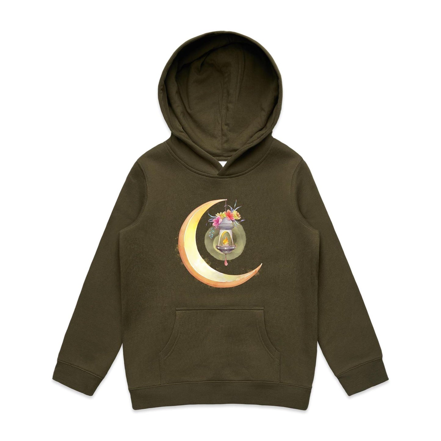Kids Earthfolk Hoodie - Lantern Moon - The Crescent Moon