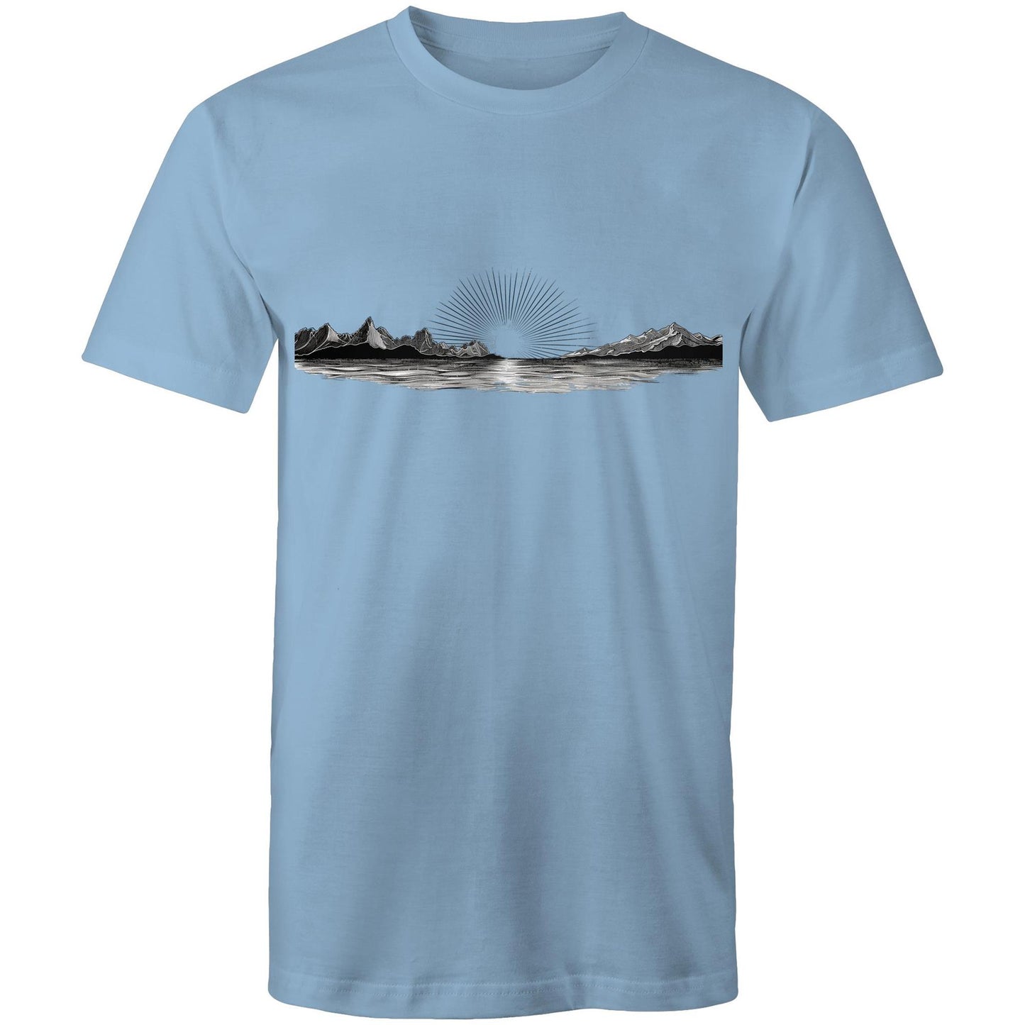 Men's Sunrise Graphic T-Shirt | Dawn Nature Print Tee