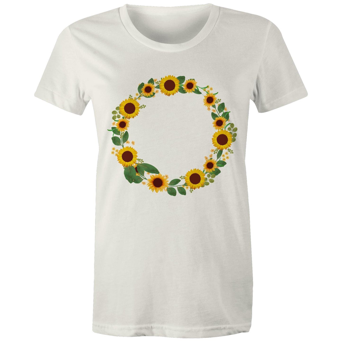 Women's Earthfolk T shirt - Sunflower Fairy Ring