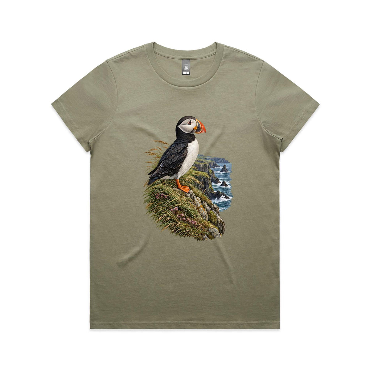 Women's Puffin Coastal Graphic T-shirt | Earthfolk