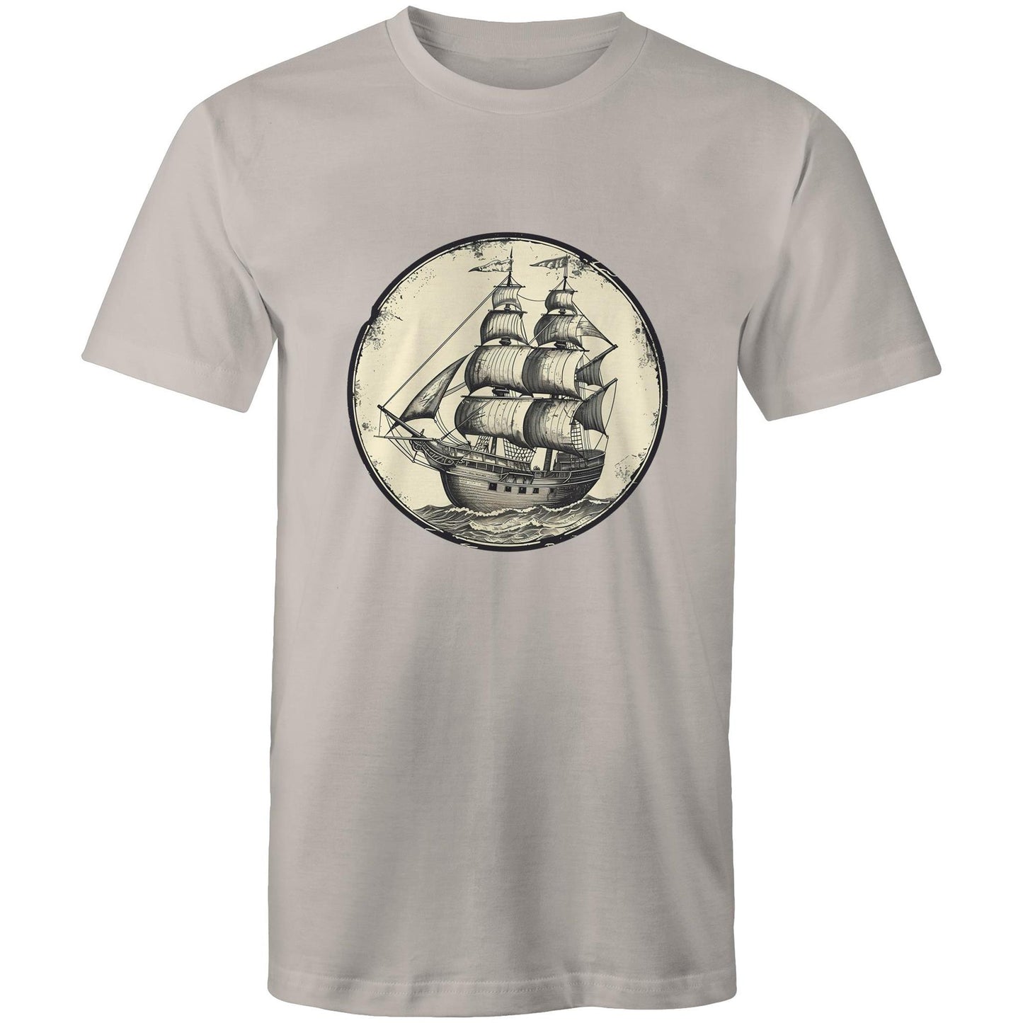 Men's Earthfolk T shirt - Tall Ship Graphic T-shirt