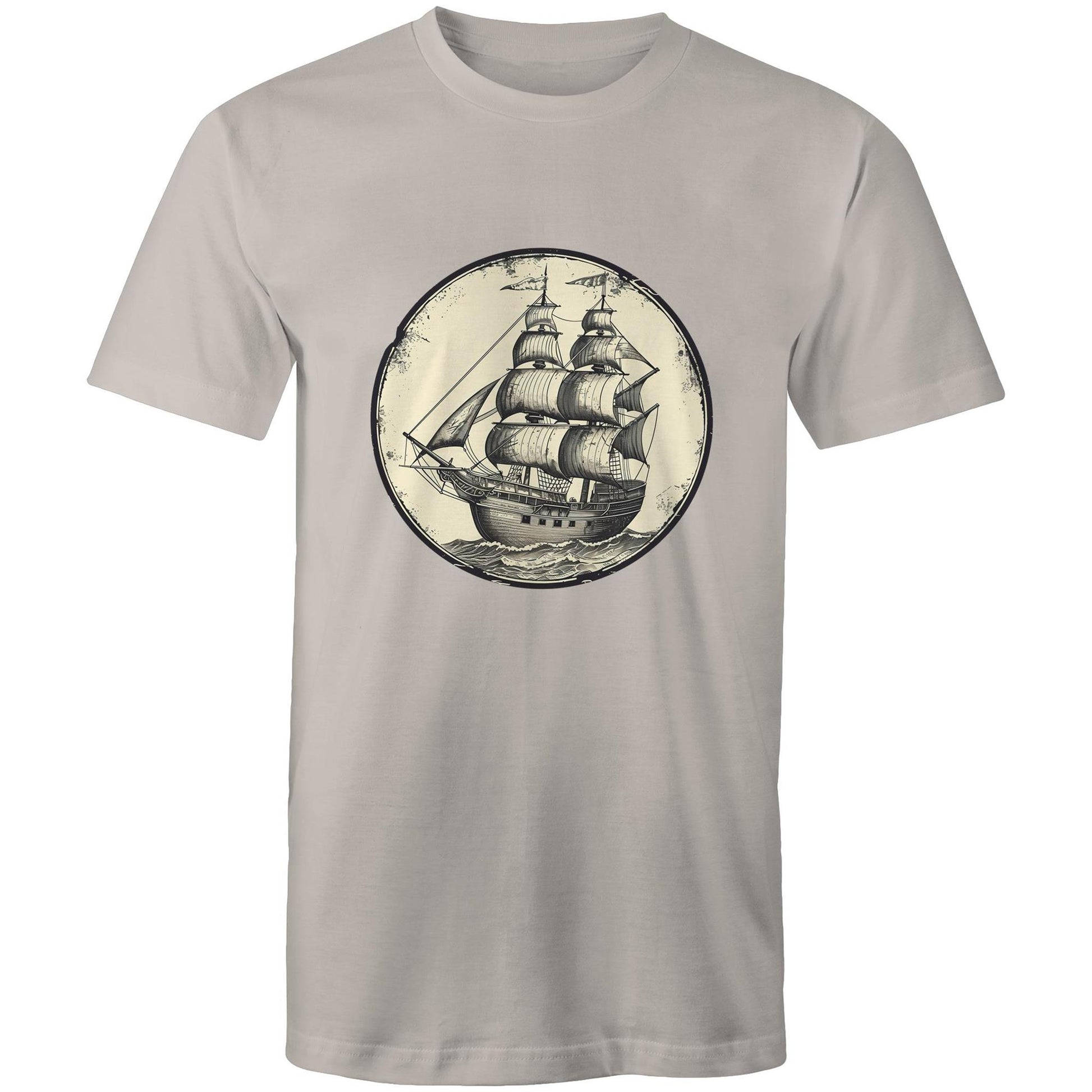 Men's Earthfolk T shirt - Tall Ship Graphic T-shirt