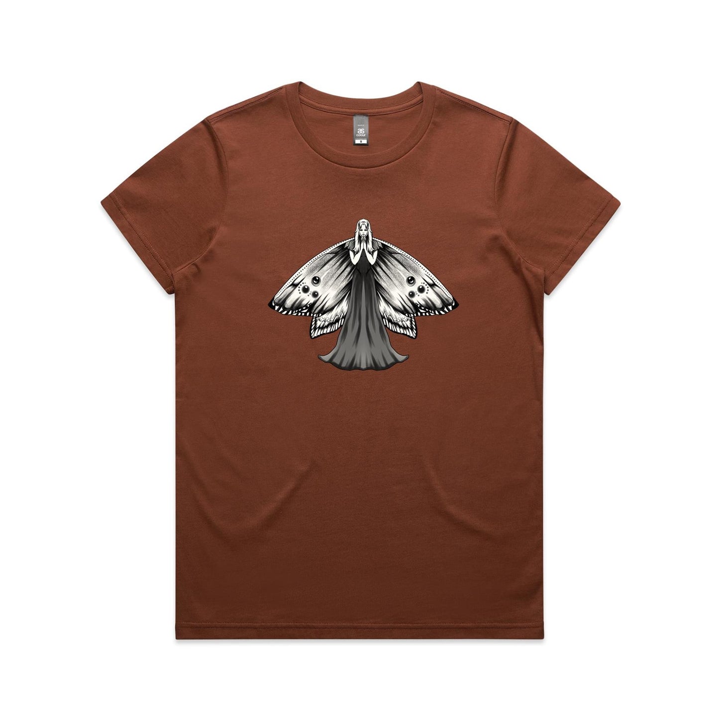 Women's Earthfolk T-Shirt - Moth Goddess