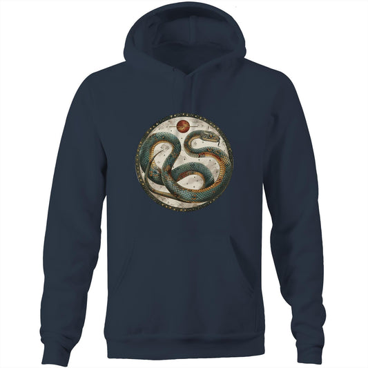 Men's Earthfolk Hoodie - Celestial Serpent - The Crescent Moon