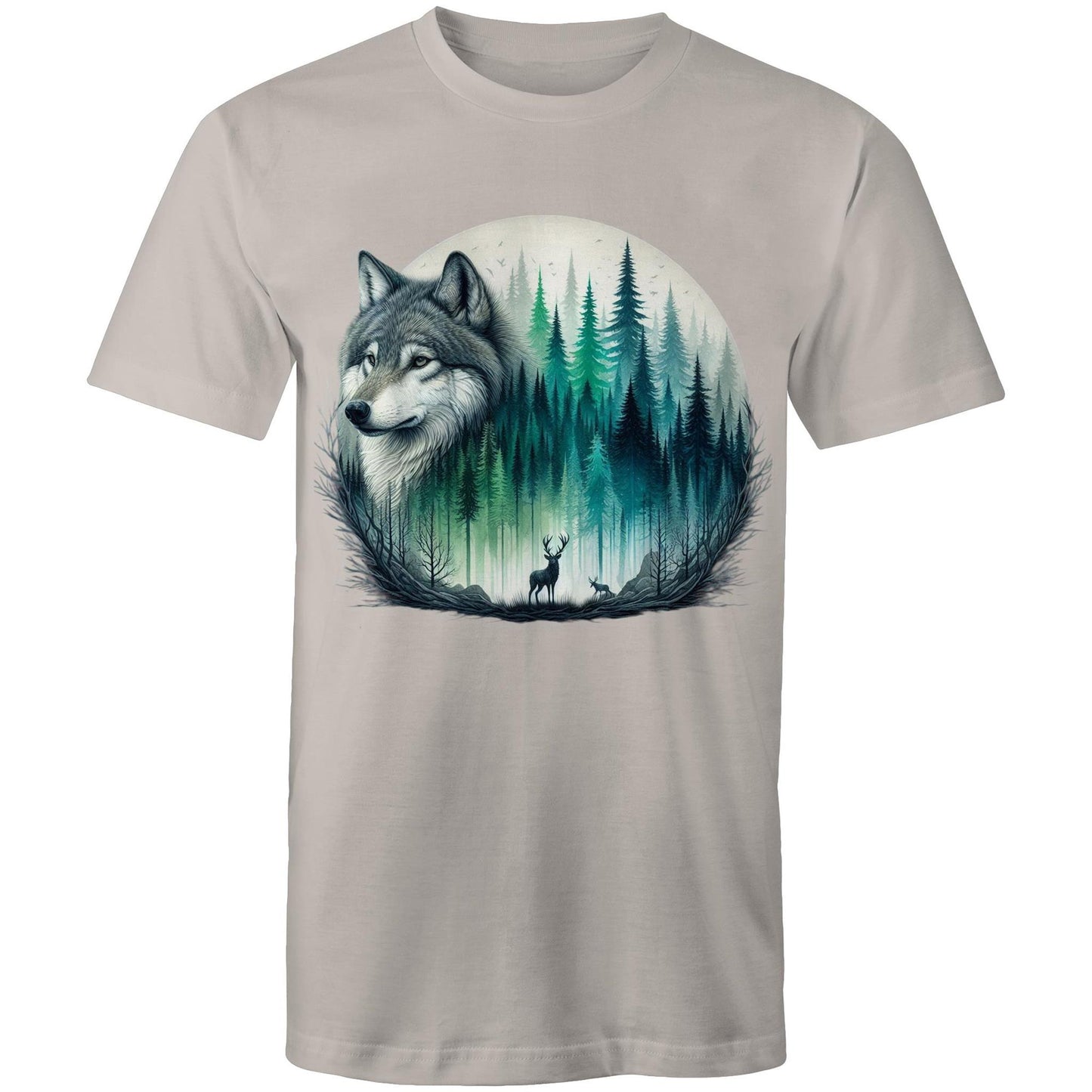 Men's Earthfolk T shirt - Wolf Landscape