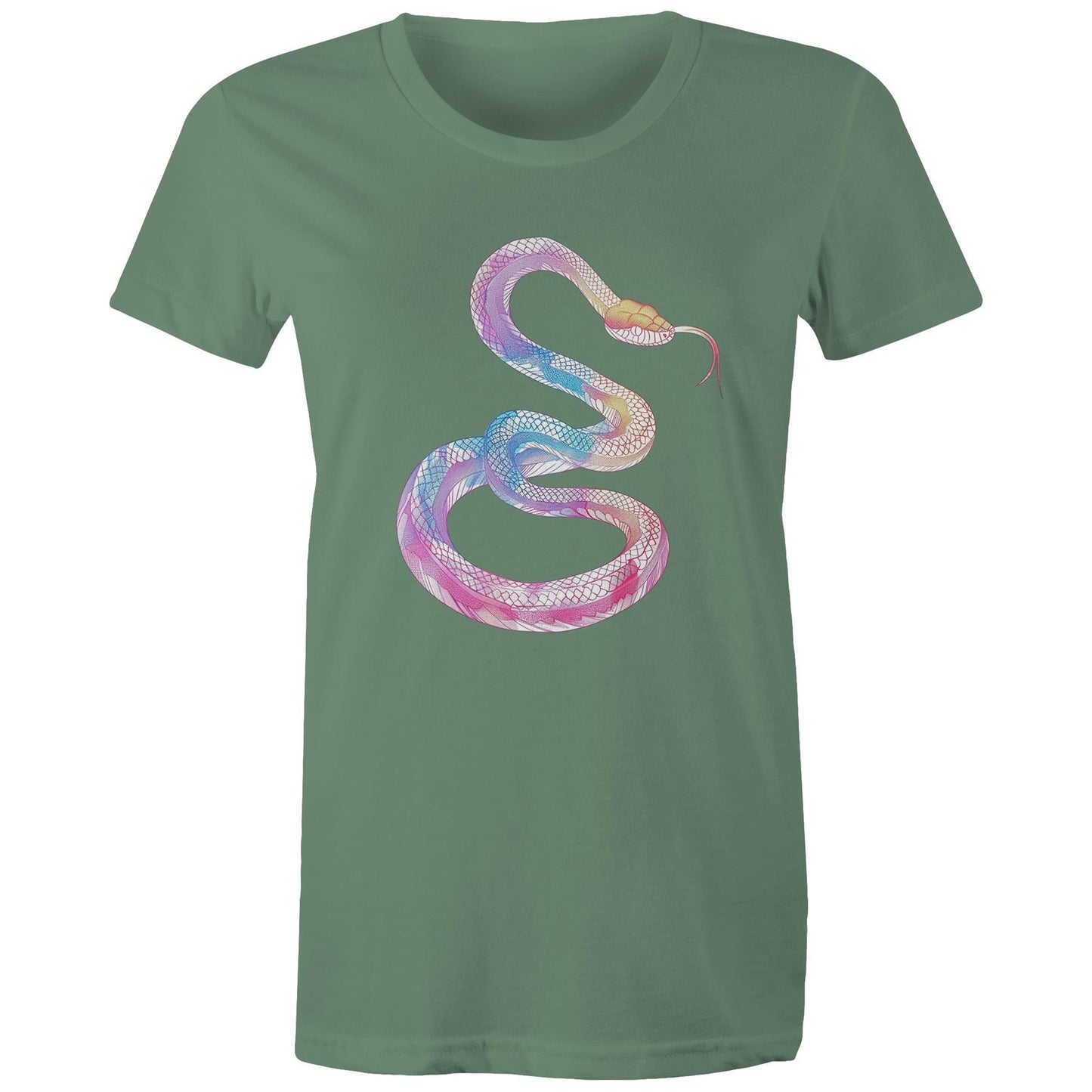 Women's Earthfolk T shirt - Rainbow Serpent