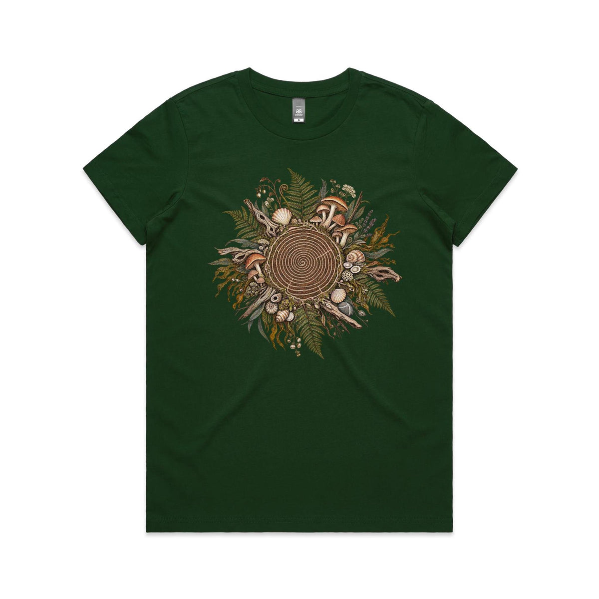 Women's Living Spiral Graphic T-Shirt | Earthfolk Nature T-shirts