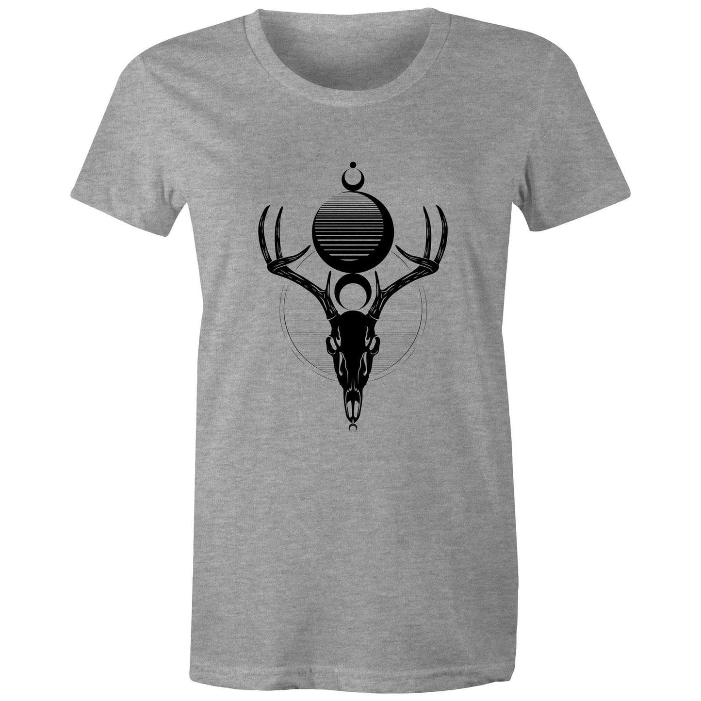 Women' Earthfolk T-shirt - Skullmoon - The Crescent Moon