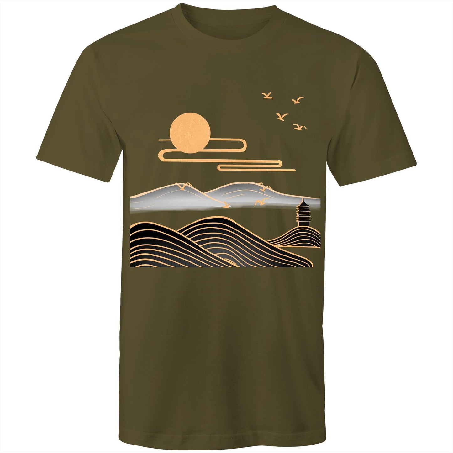 Men's Earthfolk T shirt - Nature's Rise