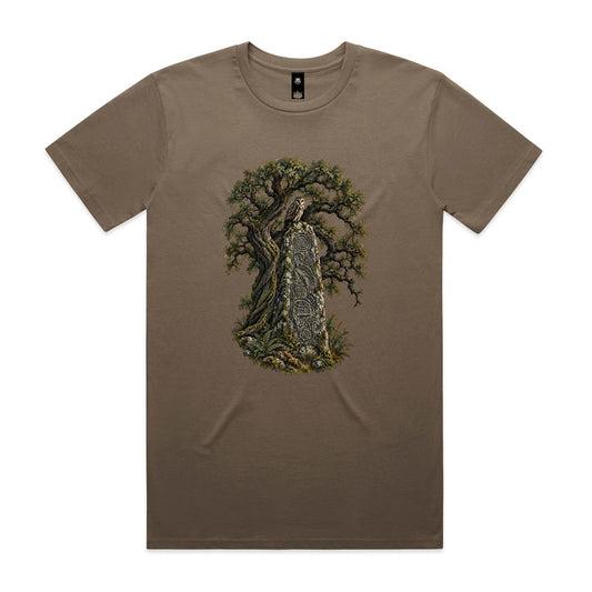 Men's Standing Stone Owl T-shirt - Earthfolk Nature T-shirts