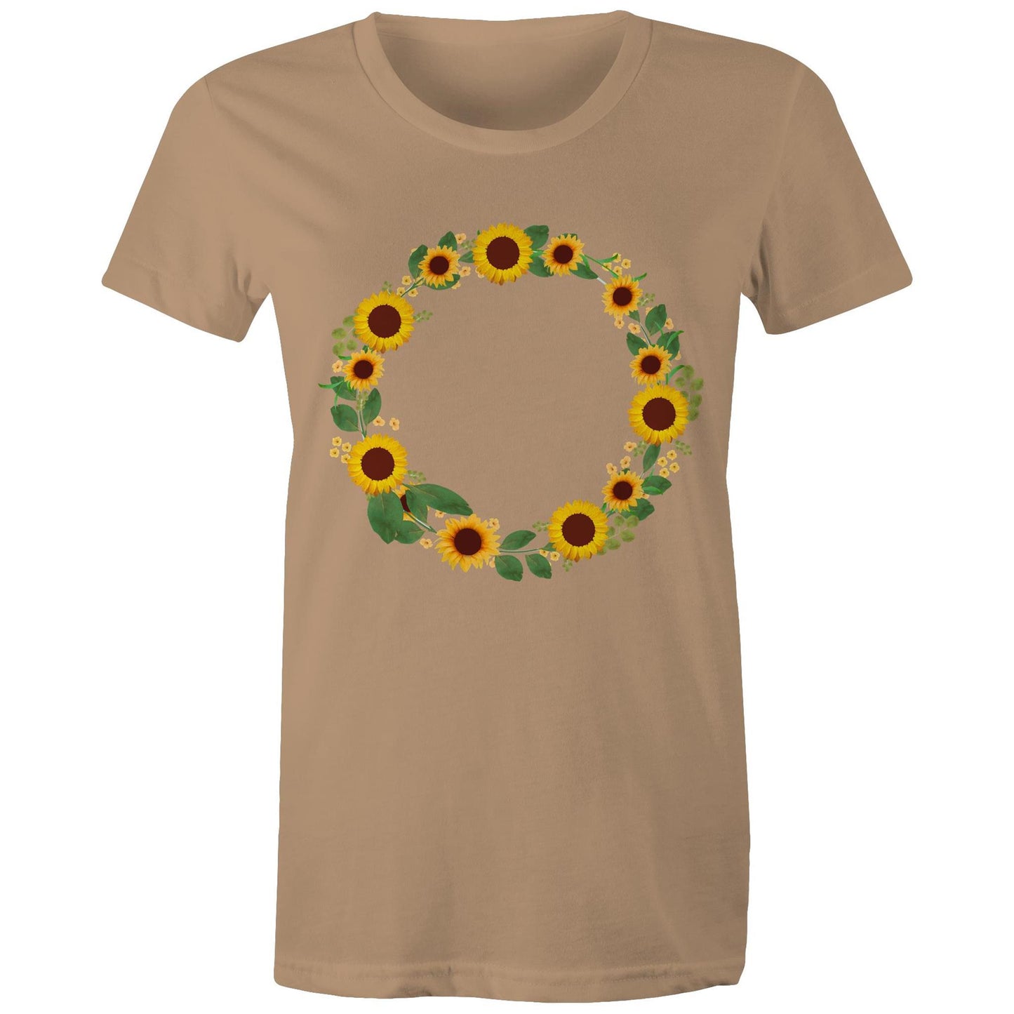 Women's Earthfolk T shirt - Sunflower Fairy Ring