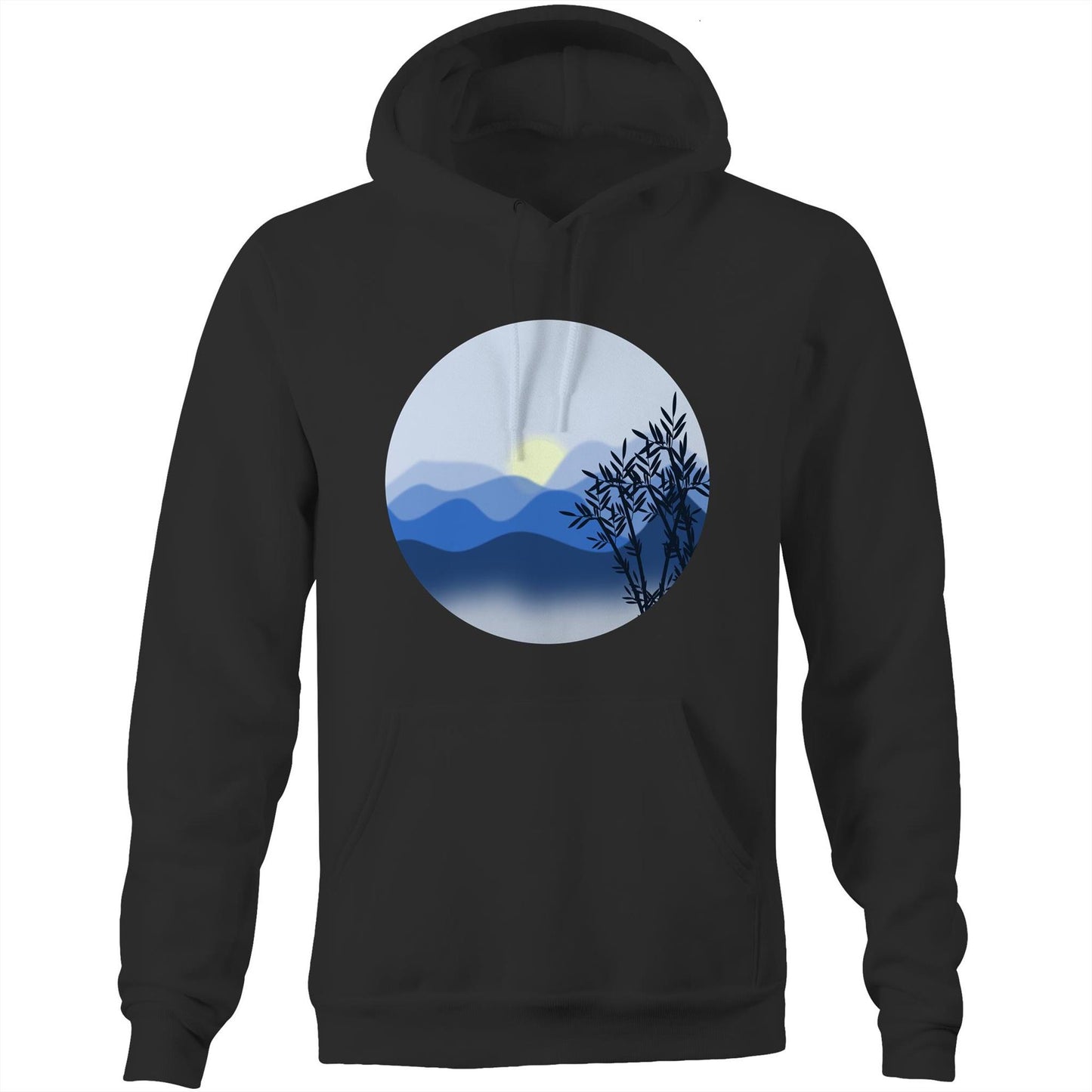 Unisex Earthfolk Hoodie - The Blue Mountains - The Crescent Moon