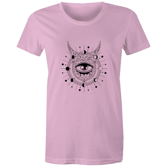 Women's Earthfolk T shirt - Divination - The Crescent Moon
