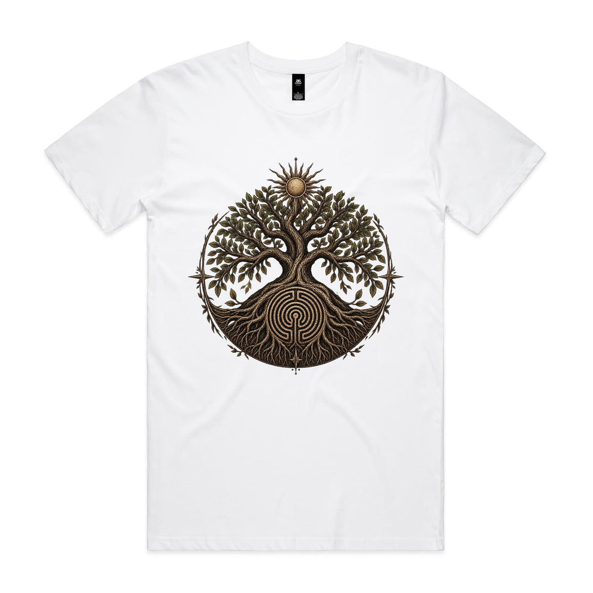 Men's Tree of Life Labyrinth Graphic T-Shirt | Earthfolk
